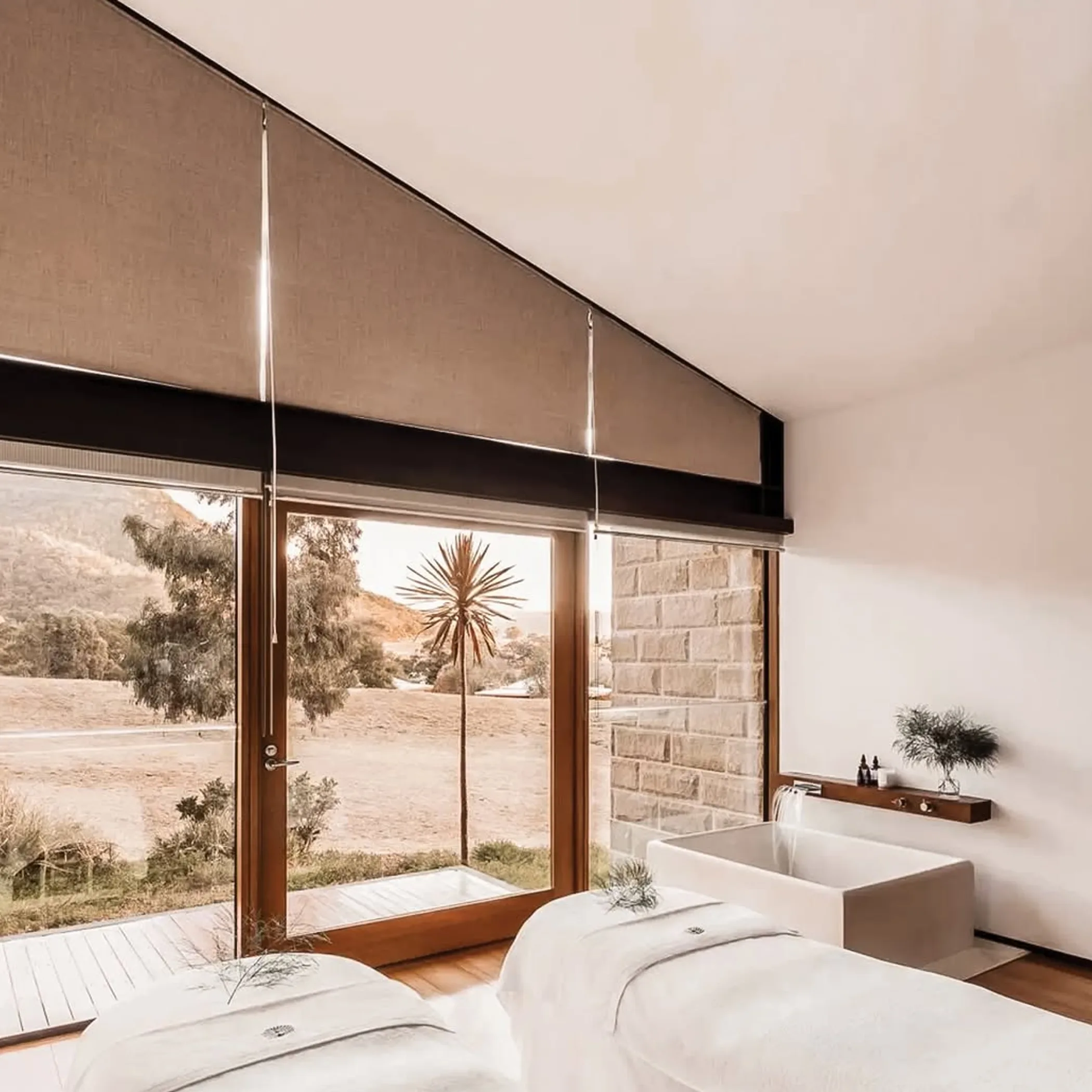 luxury spa room interior wolgan valley